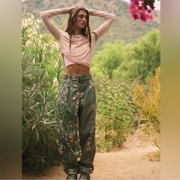 Free People Pants - FP Movement Mesmerize Me Printed Pants